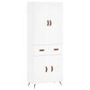 vidaXL Highboard Wei&szlig; 69,5x34x180 cm Holzwerkstoff