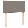 vidaXL Ottoman-Bett mit Matratze & LEDs Taupe 80x200 cm Stoff