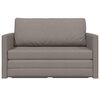 vidaXL Schlafsofa 110cm Taupe Stoff