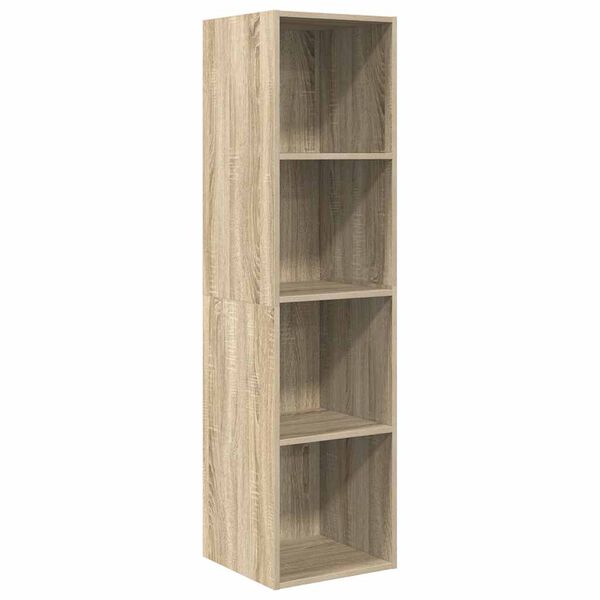 vidaXL TV-Wandschrank Sonoma-Eiche 37x37x142,5 cm Holzwerkstoff