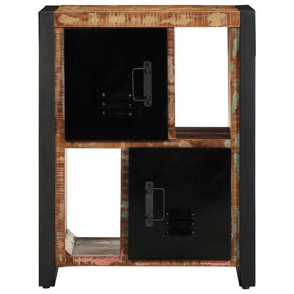 vidaXL Sideboard Mehrfarbig 55x35x70 cm Altholz Massiv