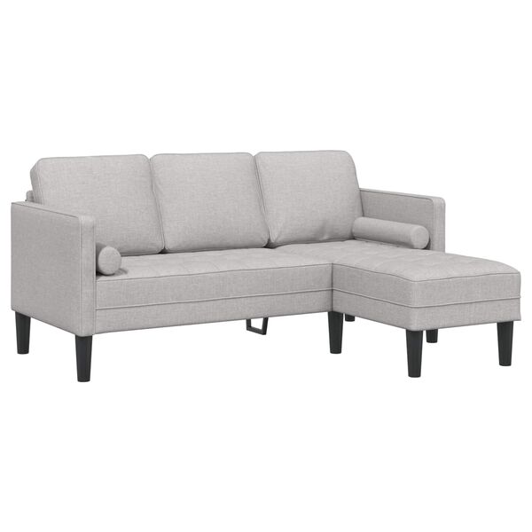 vidaXL Sofa Set Wolkengrau 173 x 131 x 67 cm Stoff