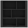vidaXL Sideboard Schwarz 80x30x80 cm Holzwerkstoff