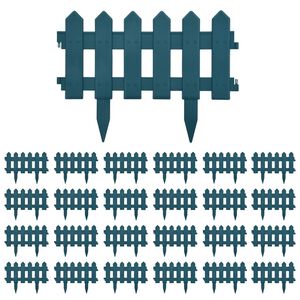 vidaXL Rasenkanten 25 Stk. Gr&uuml;n 10 m PP