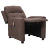 vidaXL Massagesessel Taupe Stoff