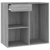 vidaXL Kosmetikschrank Grau Sonoma 80x40x75 cm Holzwerkstoff