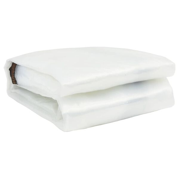 vidaXL Transparente Plane mit &Ouml;sen 5x12 m Polyethylen