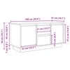 vidaXL TV-Schrank mit LED-Leuchten Artisan-Eiche 100x41x50 cm