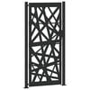 vidaXL Gartentor Schwarz 100x200 cm Stahl Leichtes Design
