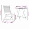 vidaXL Klapp Bistro Set 3 pcs Braun Massivholz Akazie