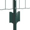 vidaXL Zaun mit Pfosten Gr&uuml;n 0,4 x 25 m Stahl und PVC