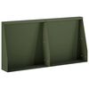 vidaXL St&uuml;tzmauer 2 stk. 40 x 12 x 40 cm Stahl Olivgr&uuml;n