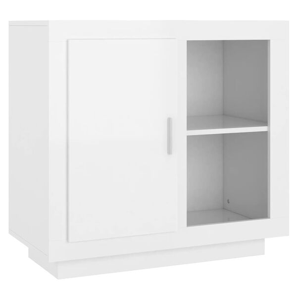 vidaXL Sideboard Hochglanz-Wei&szlig; 80x40x75 cm