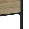 vidaXL Metallbett ohne Matratze Sonoma-Eiche 200x200 cm