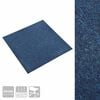 vidaXL Teppich 20 pcs Dunkelblau 50 x 50 cm 100% Polypropylen