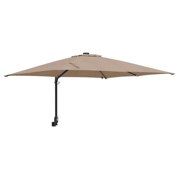 vidaXL Garten-Sonnenschirm Taupe 248,5 x 247,5 x 160 cm
