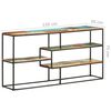 vidaXL Sideboard 150x30x75 cm Altholz