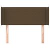vidaXL Kopfteil mit Ohren Dunkelbraun 83x16x78/88 cm Stoff