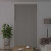 vidaXL Fensterjalousie mit Vorhängen Silber Aluminium
