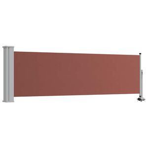 vidaXL Ausziehbare Seitenmarkise 80&times;300 cm Braun