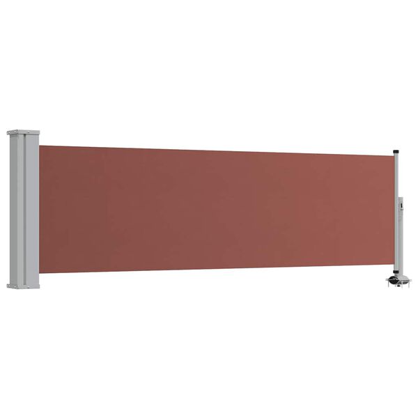vidaXL Ausziehbare Seitenmarkise 80&times;300 cm Braun