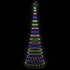 vidaXL LED Weihnachtsbaum Mehrfarbig 100,5 x 100,5 x 302,5 cm Metall