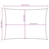 vidaXL Sonnensegel Oxford-Gewebe Rechteckig 2,5x4 m Beige