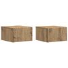vidaXL Wandmontierter Nachttisch 2 pcs Artisan-Eiche 49 x 34,5 x 20 cm