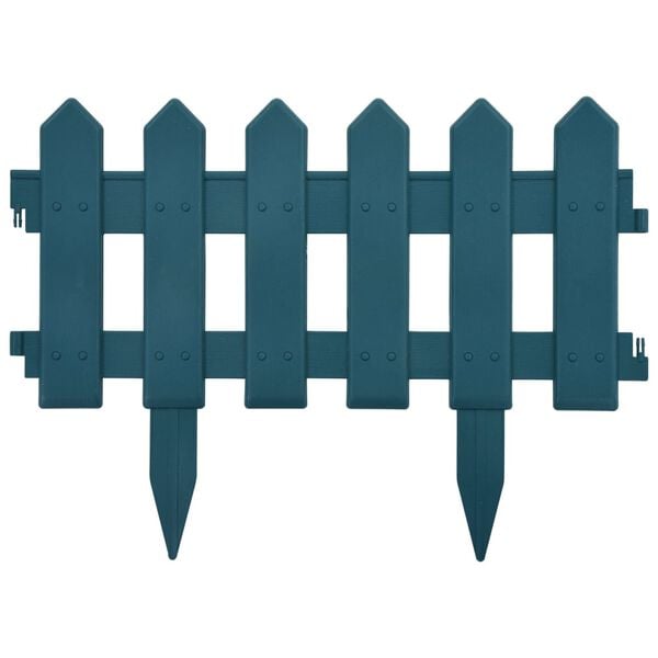 vidaXL Rasenkanten 25 Stk. Gr&uuml;n 10 m PP