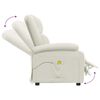 vidaXL Massagesessel Creme Samt