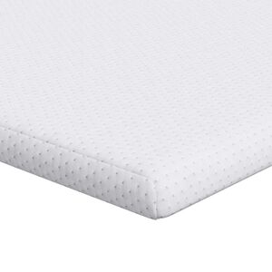 vidaXL Matratzenauflage Wei&szlig; 80 x 200 cm Jacquard Stoff