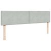 vidaXL Ottoman-Bett mit Matratze Hellgrau 200x200 cm Samt