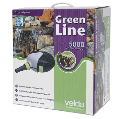 Velda Schmutzwasserpumpe für Teiche Green Line 5000 40 W 126595