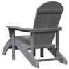 vidaXL Adirondack-Stuhl Hellgrau 82 x 74 x 92 cm HDPE