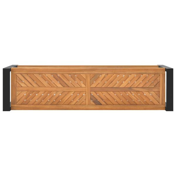 vidaXL Sitzbank 120 cm Massivholz Teak