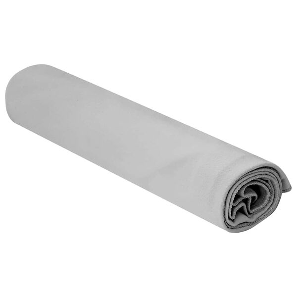 vidaXL Sporthandt&uuml;cher 2 pcs Grau 100 x 50 cm Polyester und Polyamid