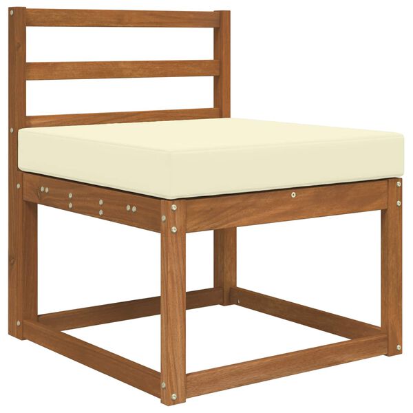 vidaXL Sofakissen f&uuml;r drau&szlig;en Creme 60 x 60 x 8 cm Polyester