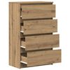 vidaXL Sideboard Artisan-Eiche 60x35x98,5 cm Holzwerkstoff