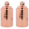 vidaXL Lampenfassungen 2 Stk. Rosegold E27