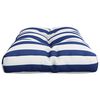 vidaXL Palettenkissen Blau Wei&szlig; Gestreift 80x40x12 cm Stoff