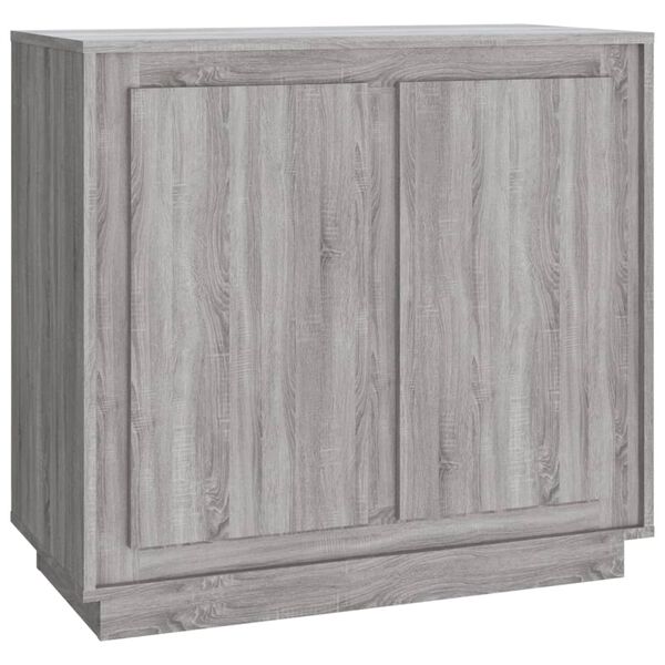 vidaXL Sideboard Grau Sonoma 80x34x75 cm Holzwerkstoff