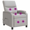 vidaXL Massage Relaxsessel Wolkengrau Stoff