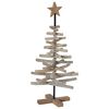 vidaXL Weihnachtsbaum Braun 90 cm Massivholz Teak