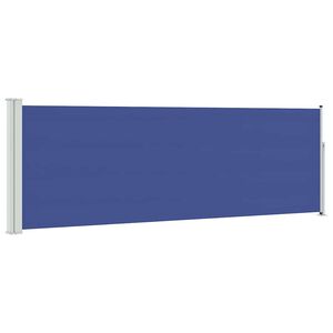 vidaXL Ausziehbare Seitenmarkise 100x300 cm Blau