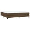 vidaXL Boxspringbett mit Matratze Dunkelbraun 200x200 cm Stoff