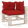 vidaXL 9-tlg. Garten-Lounge-Set aus Paletten mit Kissen Kiefernholz
