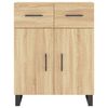 vidaXL Highboard Sonoma-Eiche 69,5x34x180 cm Holzwerkstoff