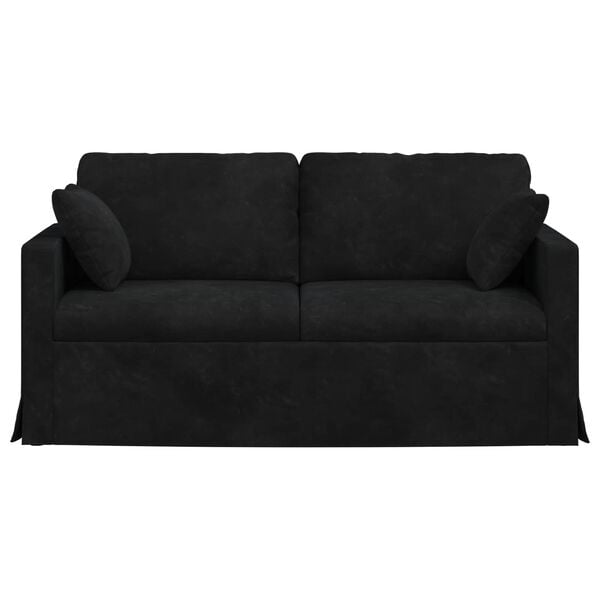 vidaXL Sofa Schwarz Gesamtabmessungen: 158 x 78 x 80 cm (B x T x H)
