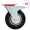 vidaXL 8 Stk. Lenkrollen 125 mm
