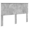vidaXL Bettrahmen mit Kopfteil Beton Grau 150 x 200 cm Ingenieurs Holz